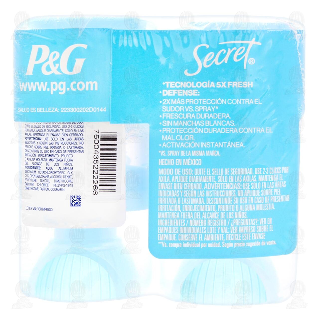 Pack Antitranspirante Secret Coconut de 45 gr, 2 pzas. image number 2