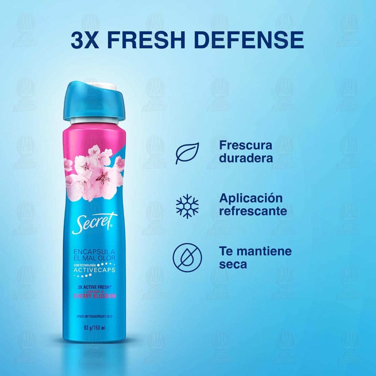 Antitranspirante Secret Cherry Blossom en Aerosol, 150 ml. image number 2