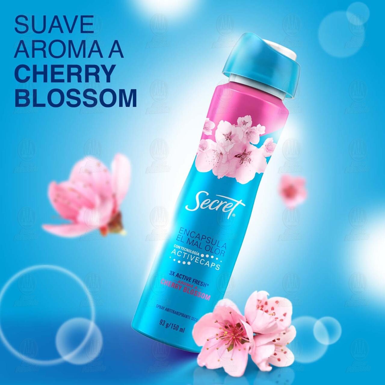 Antitranspirante Secret Cherry Blossom en Aerosol, 150 ml. image number 3