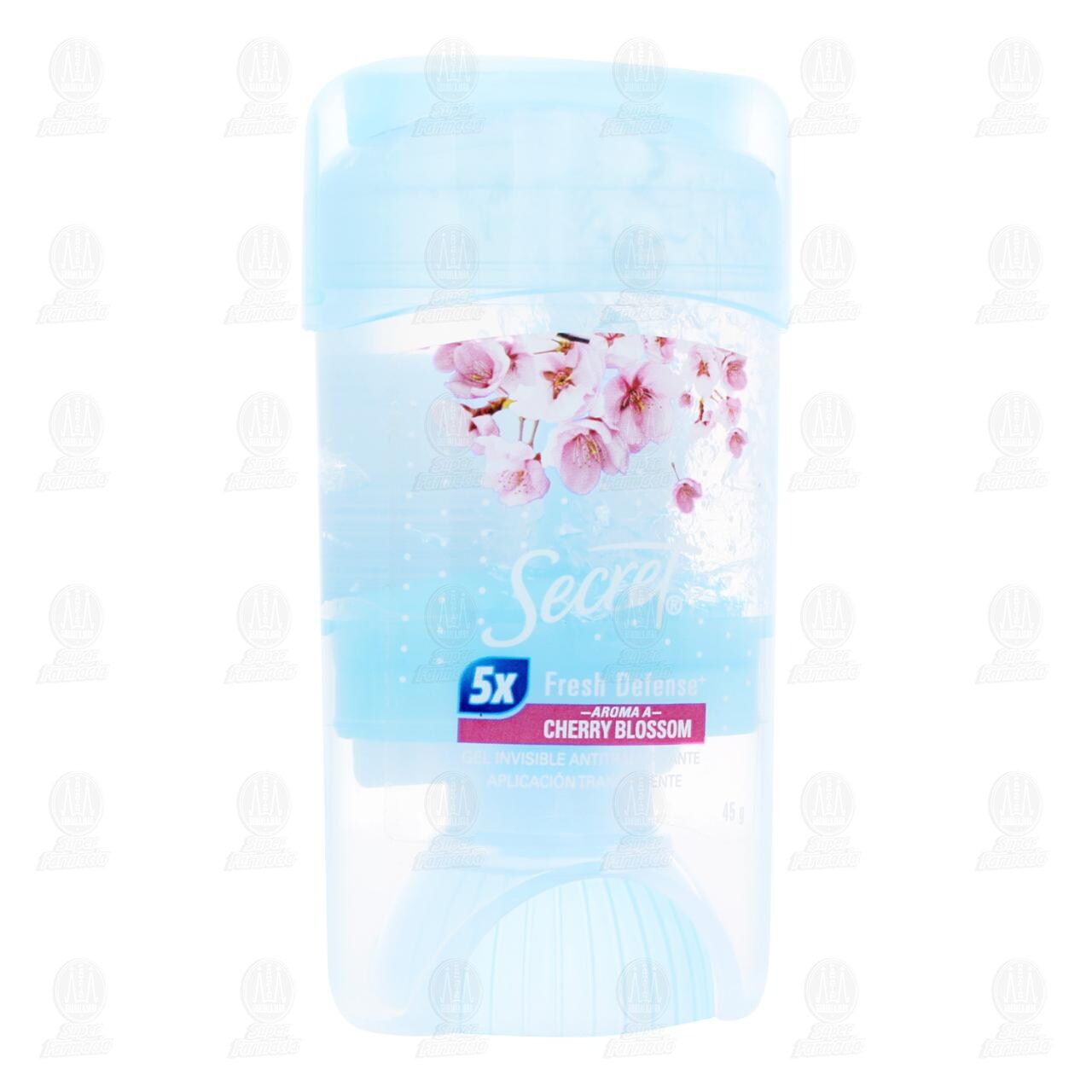 Antitranspirante Secret Fresh Defense Aroma Cherry Blossom en Gel, 45 gr.