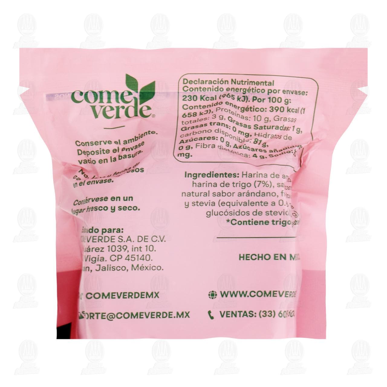 Obleas Come Verde Sabor Frutos Rojos, 60 gr. image number 1