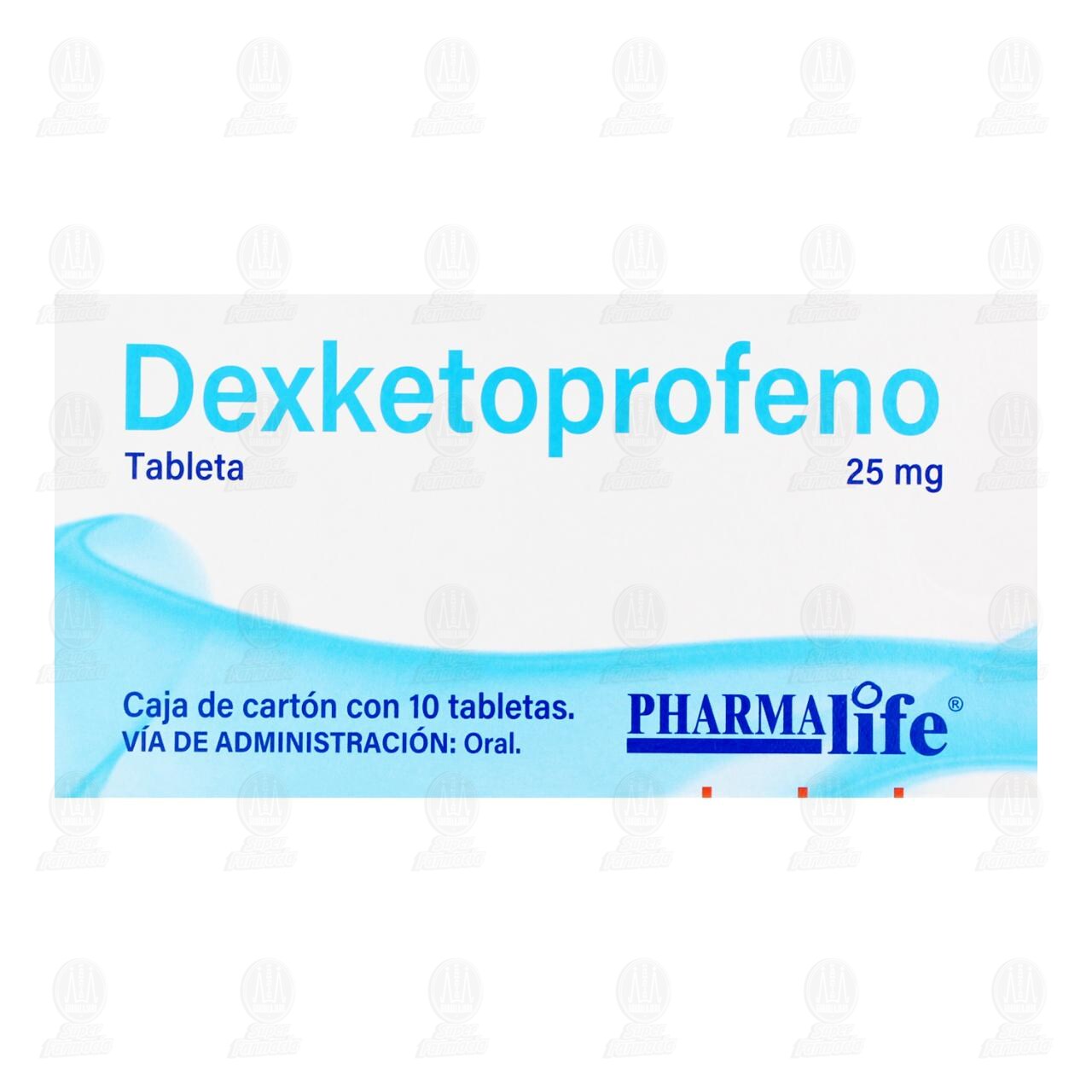 Dexketoprofeno 25 mg, 10 Tabletas Pharmalife. image number 1