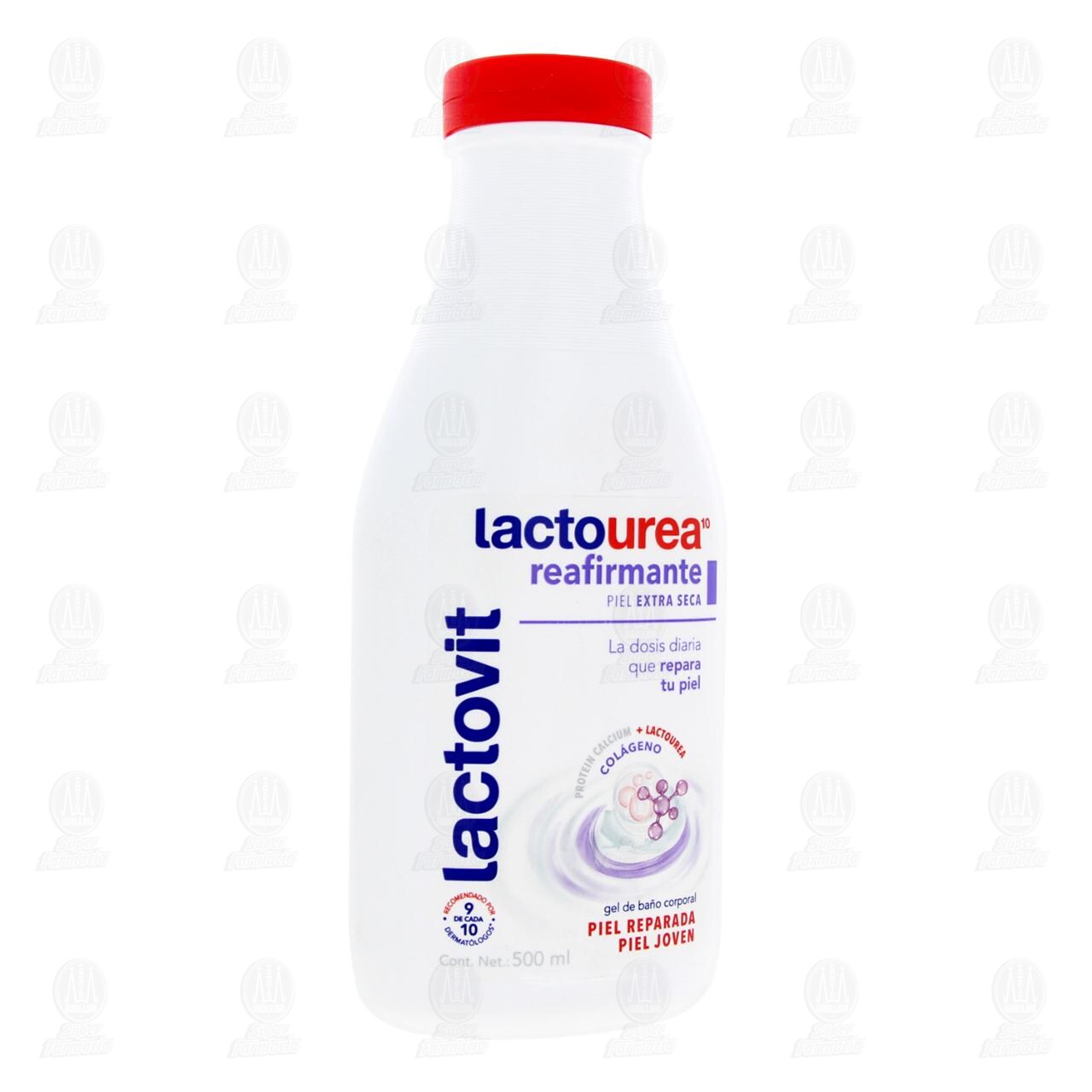 Gel de Ba&ntilde;o Corporal Lactovit Lactourea Reafirmante, 500 ml.