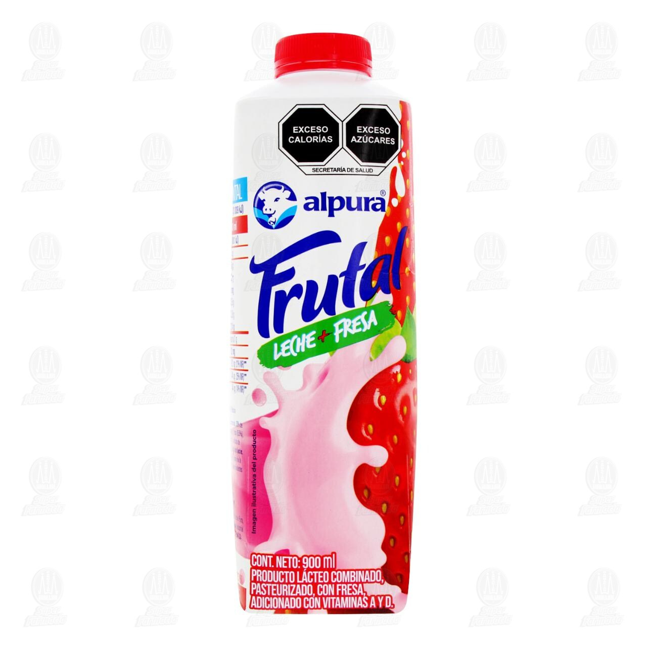 Leche Alpura Frutal + Fresa, 900 ml. image number 1