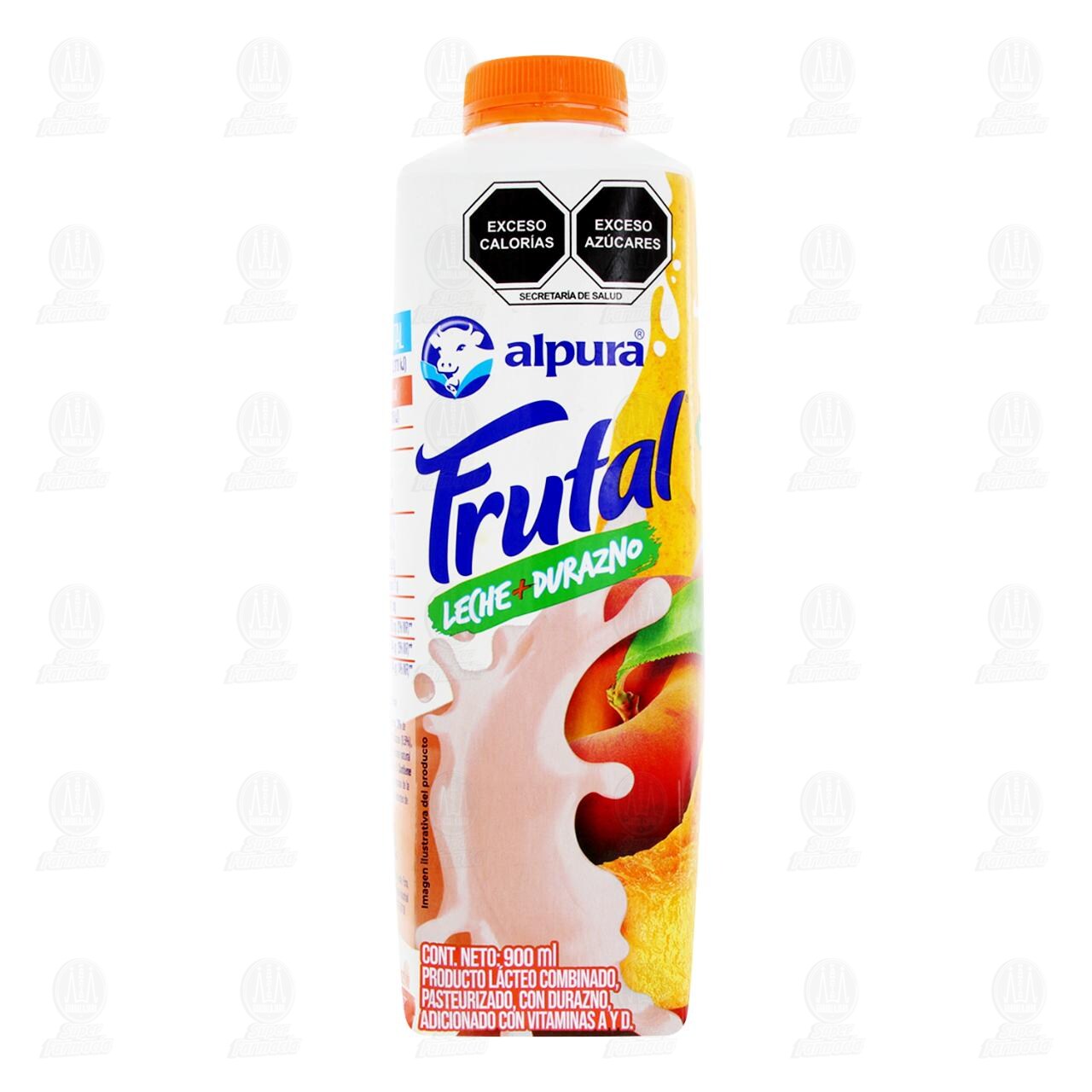 Leche Alpura Frutal + Durazno, 900 ml. image number 1