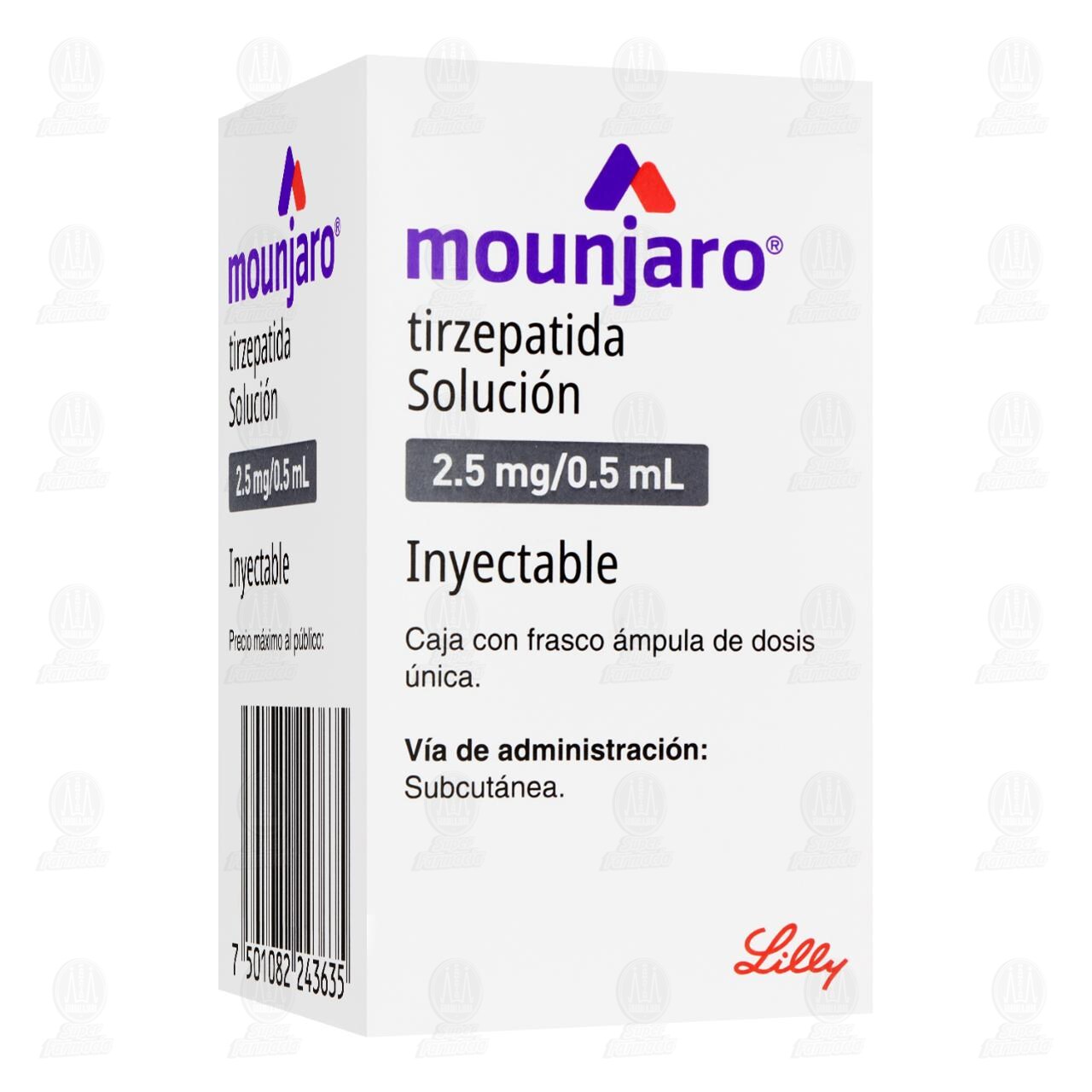 Mounjaro 2.5mg/0.5ml Solución Inyectable, Frasco ámpula de dosis única. image number 0