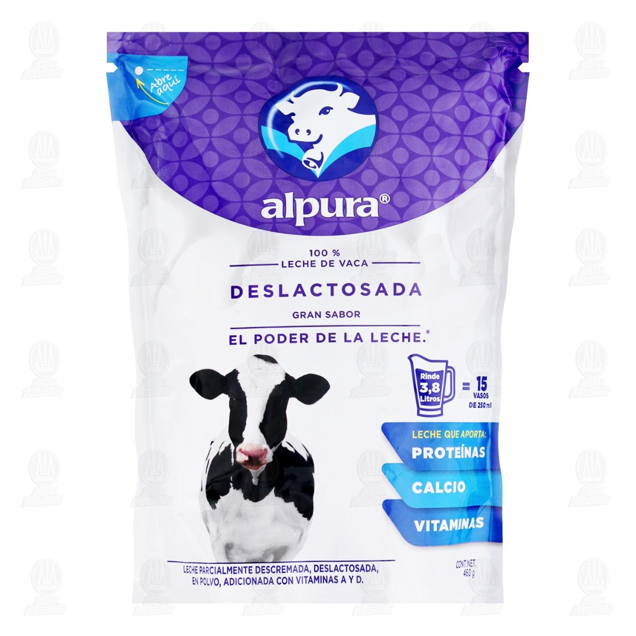 Leche Alpura Deslactosada en Polvo, 460 gr. image number 0