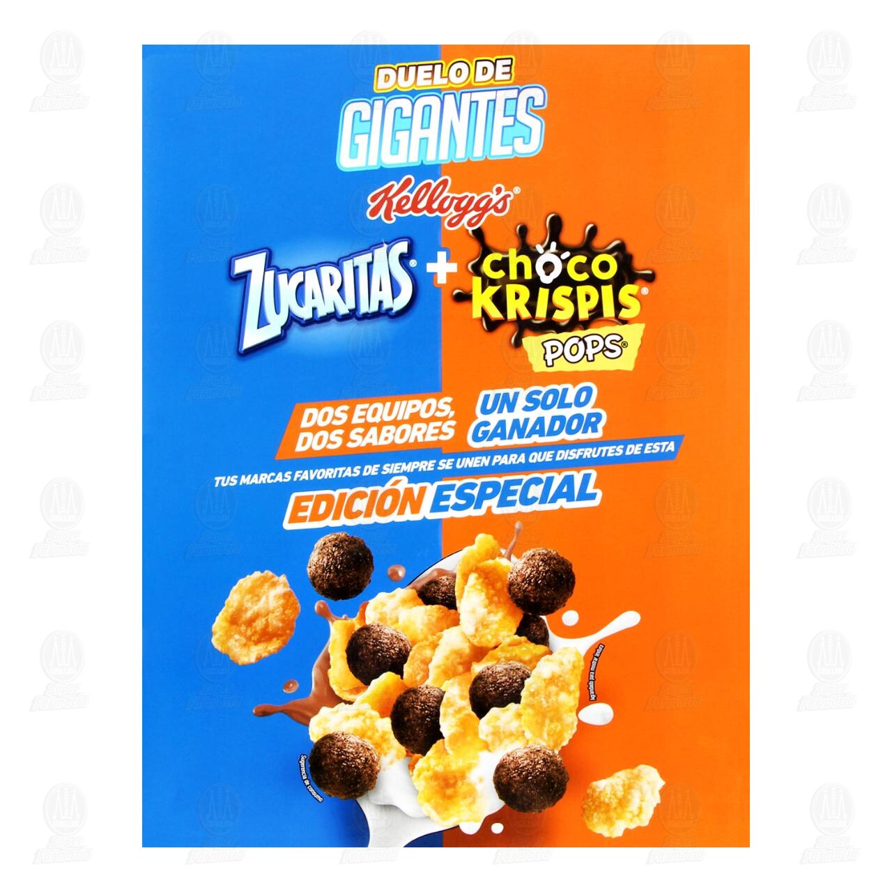 Cereal Kellogg's la Mezcla Ganadora Zucaritas + Choco Krispis Pops, 250 gr. image number 2