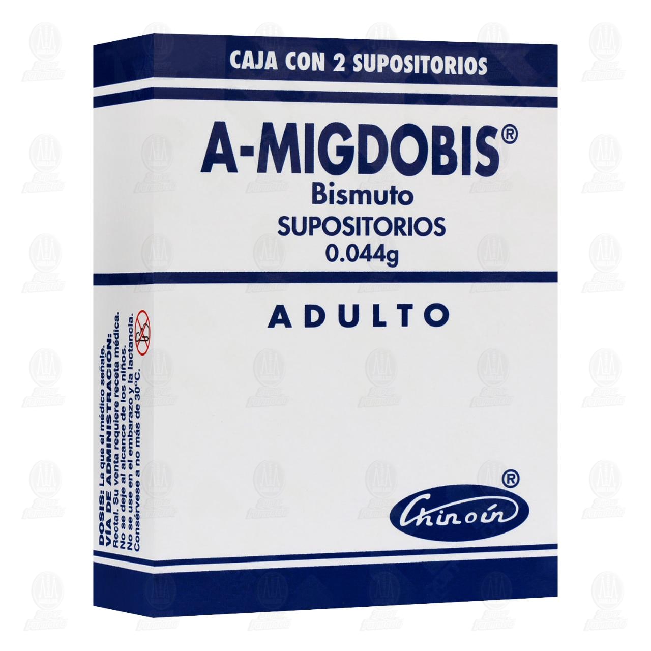 A-migdobis Adulto 0.044 gr, 2 Supositorios.