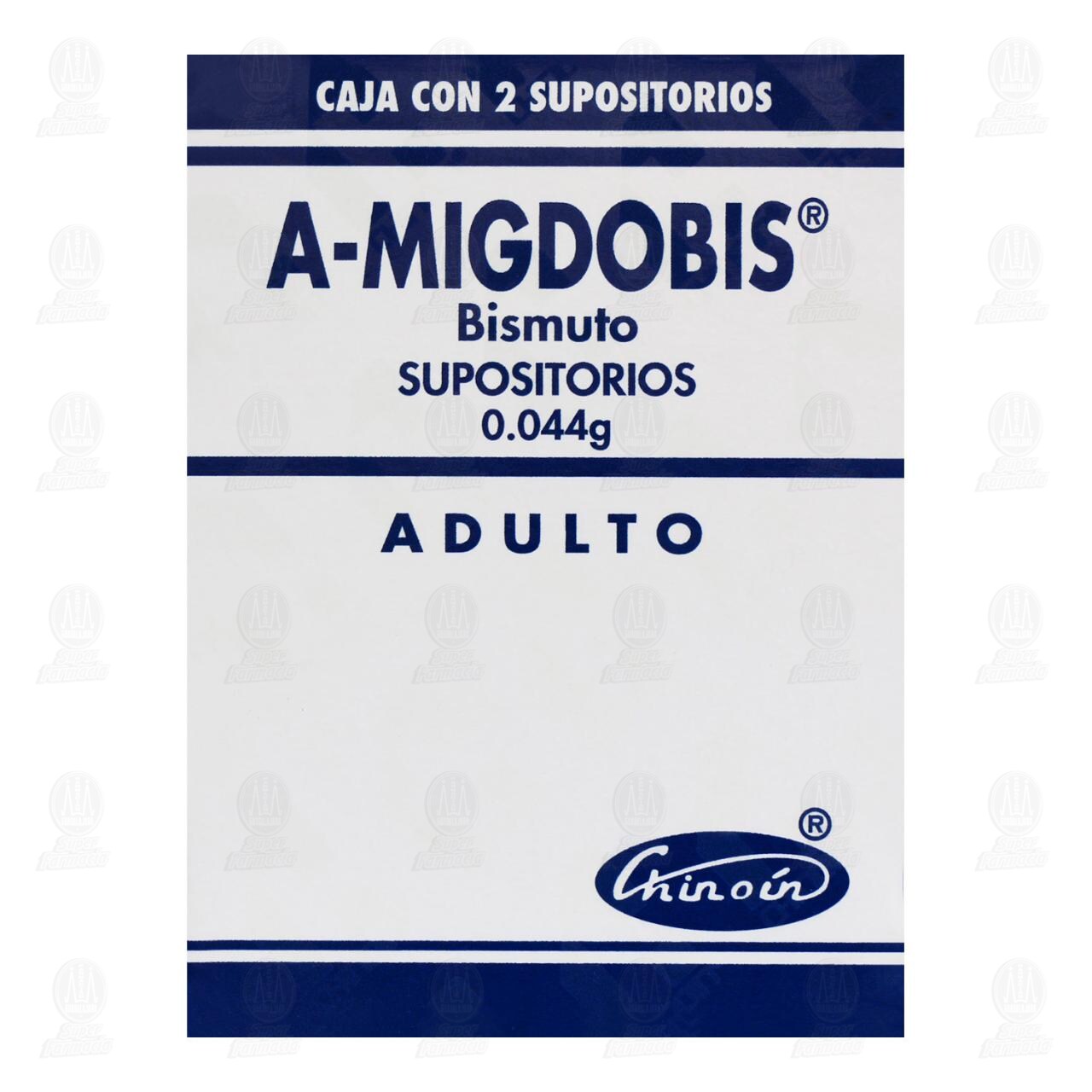 A-migdobis Adulto 0.044 gr, 2 Supositorios. image number 1