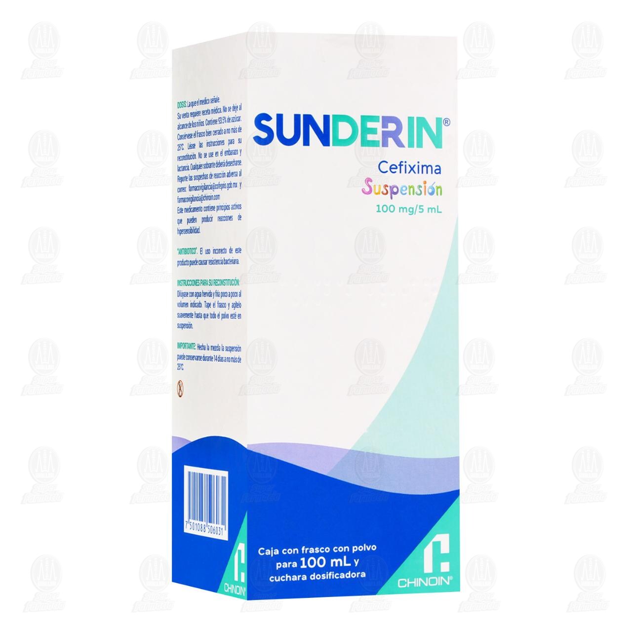 Imagen para Sunderin 100mg/5ml Suspensión, 100 ml.