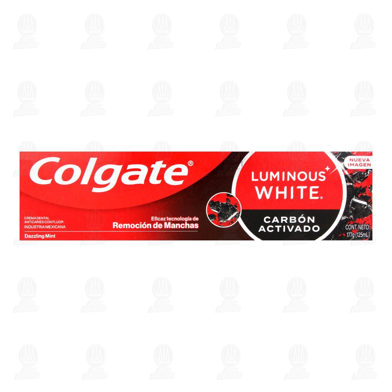 Pasta Dental Colgate Luminous White Carb&oacute;n Activado, 125 ml. image number 1