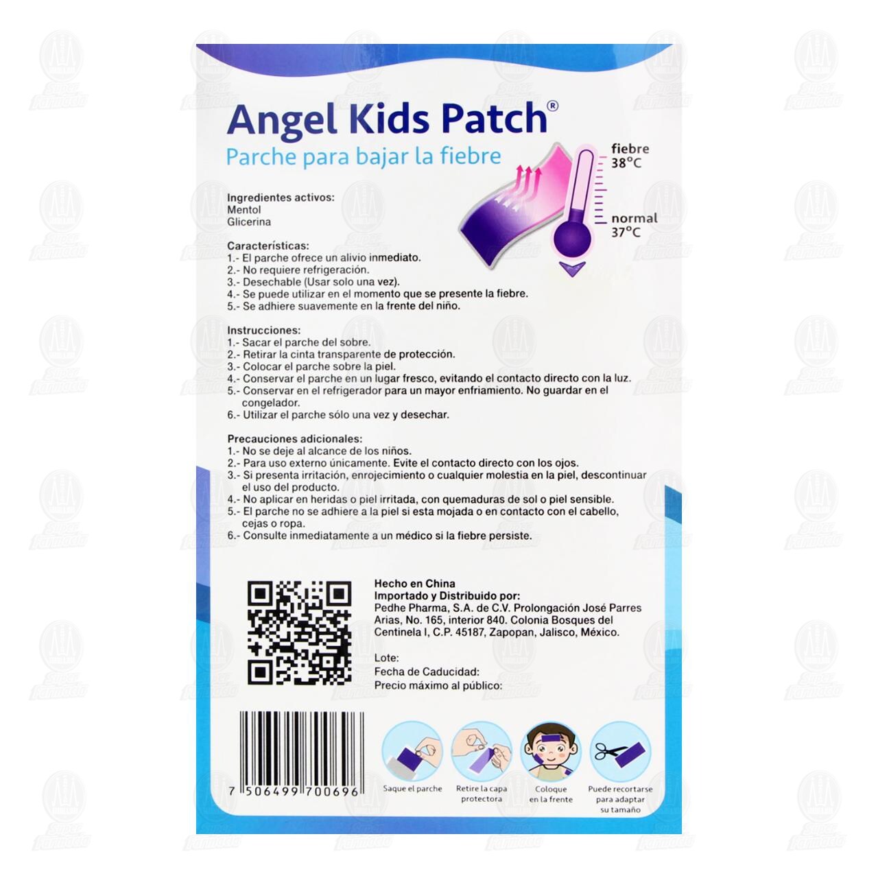 Parche Angel Kids para Bajar la Fiebre, 4 pzas. image number 2