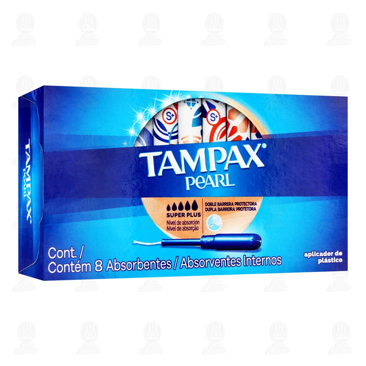 Tamp&oacute;n Tampax Pearl Super Plus, 8 pzas. image number 0