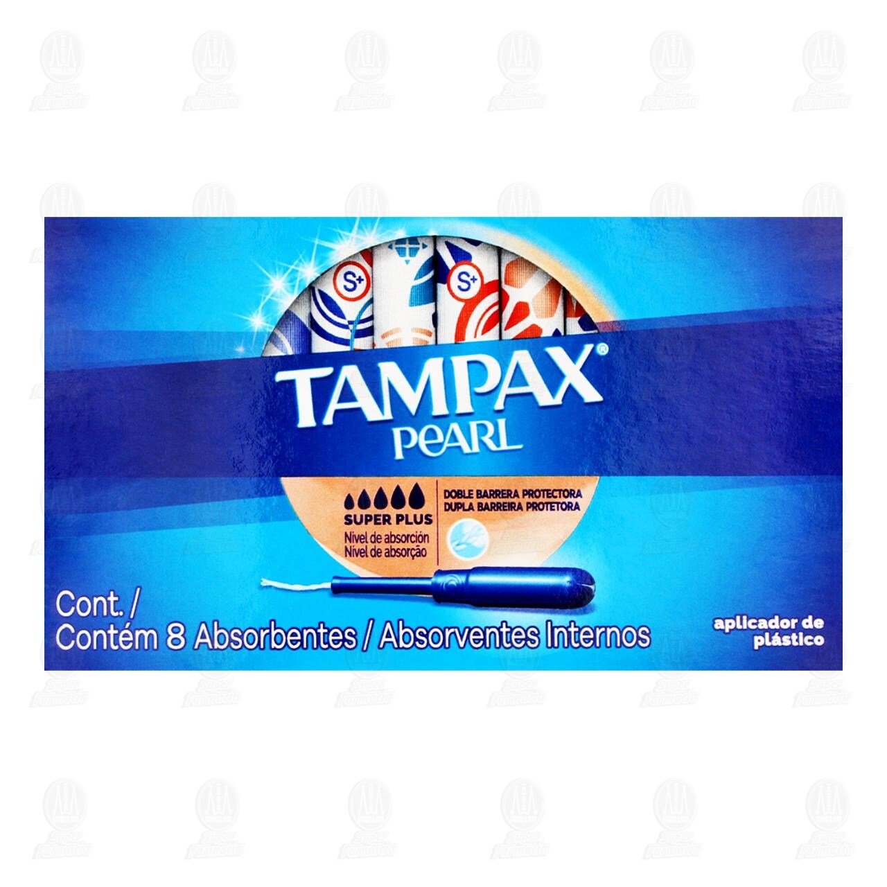 Tamp&oacute;n Tampax Pearl Super Plus, 8 pzas. image number 1