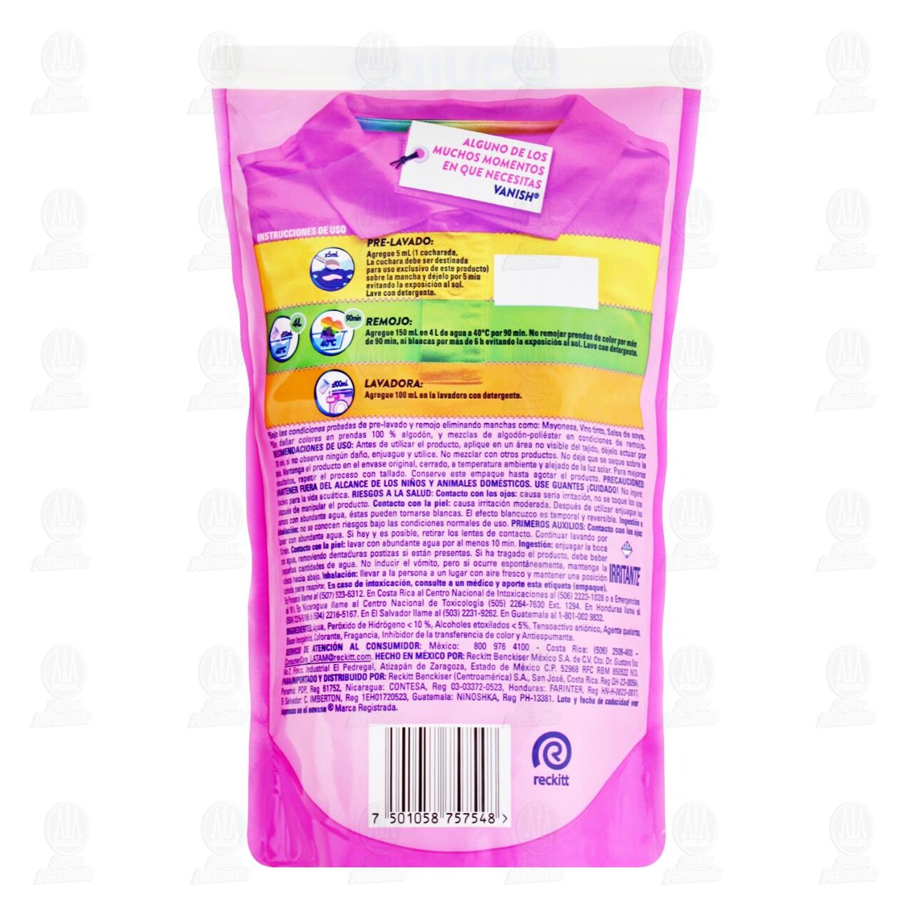 Vanish Líquido Quitamanchas Sin Cloro, 650 ml. image number 1