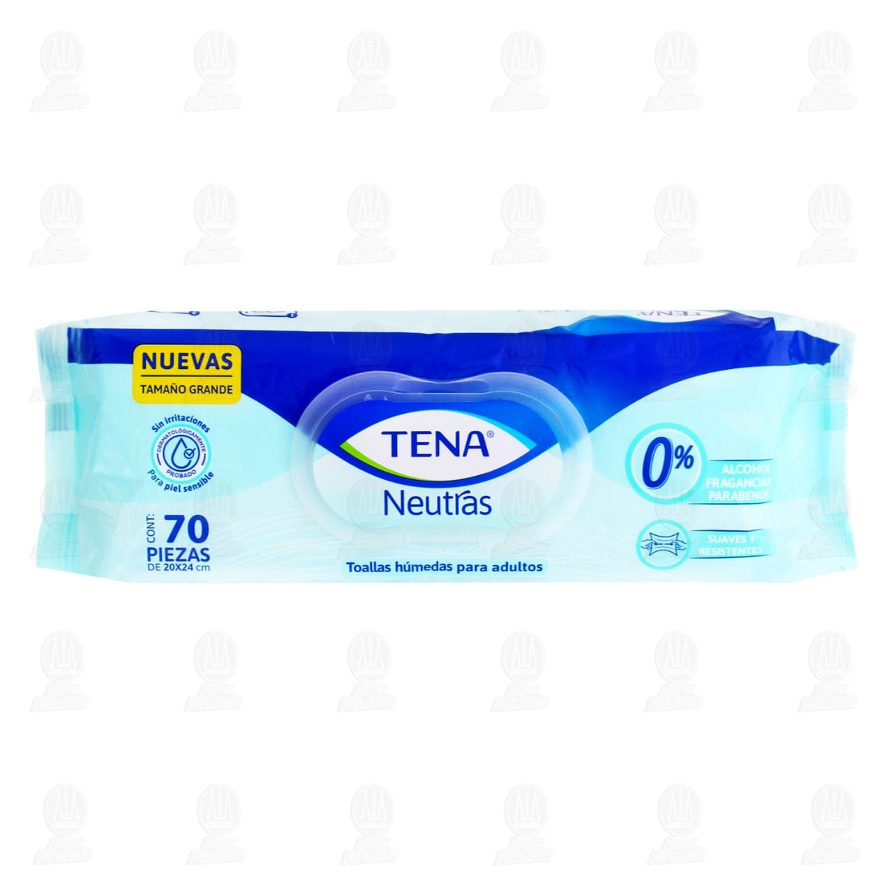 Imagen para Toallas Húmedas Tena Adulto Neutras Tamaño Grande, 70 pzas.