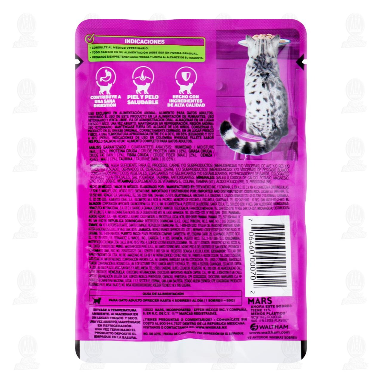 Fillets con Pescado Blanco para Gatos Adultos, 85 gr. image number 1