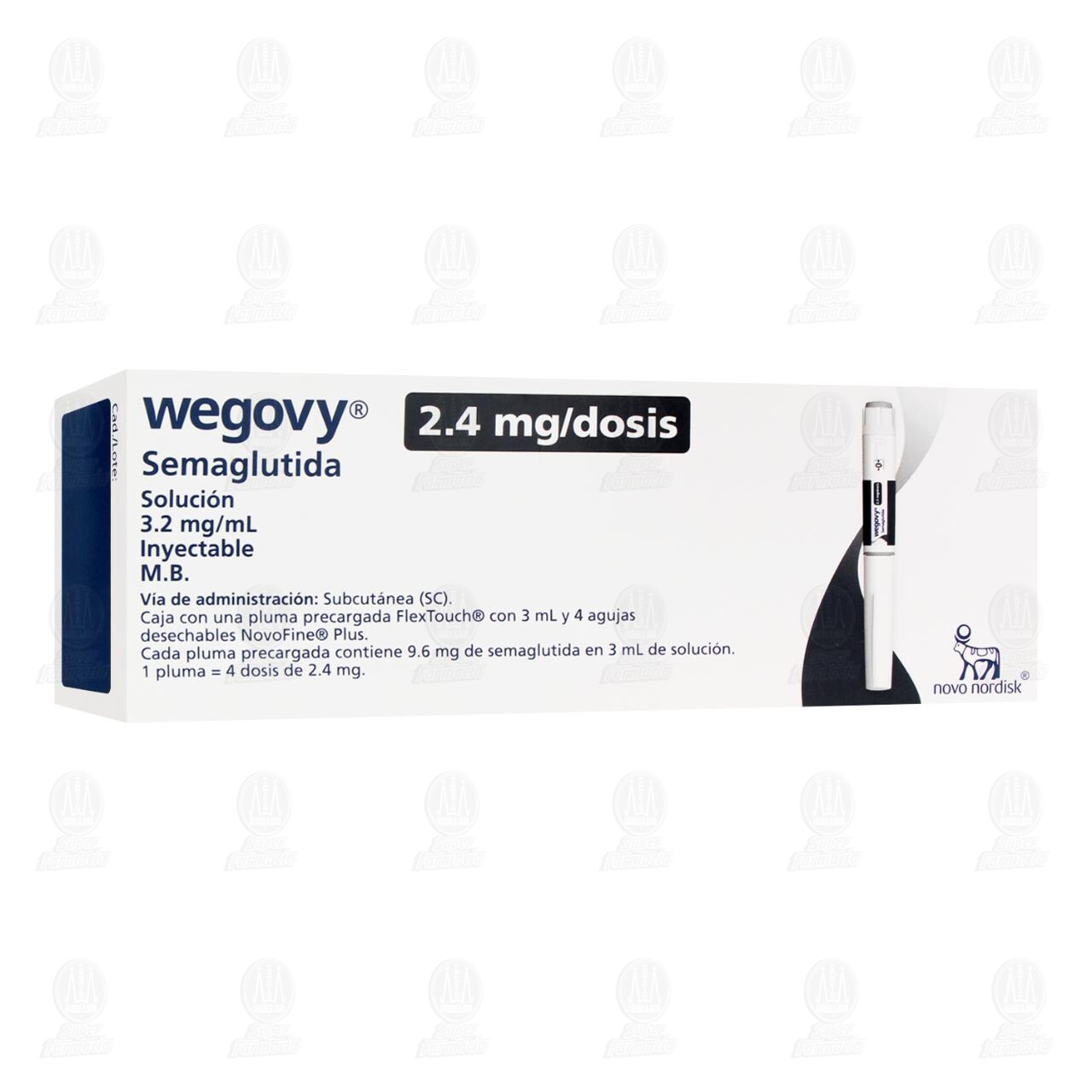 Wegovy 2.4mg/Dosis 3.2mg/ml Solución Inyectable, 1 Pluma Precargada.