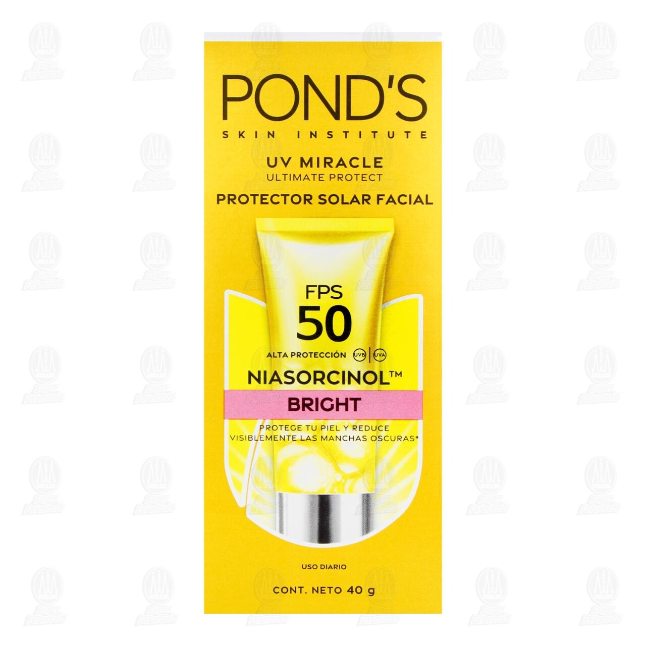 Protector Solar Facial Pond's Niasorcinol Bright FPS 50, 40 gr. image number 1