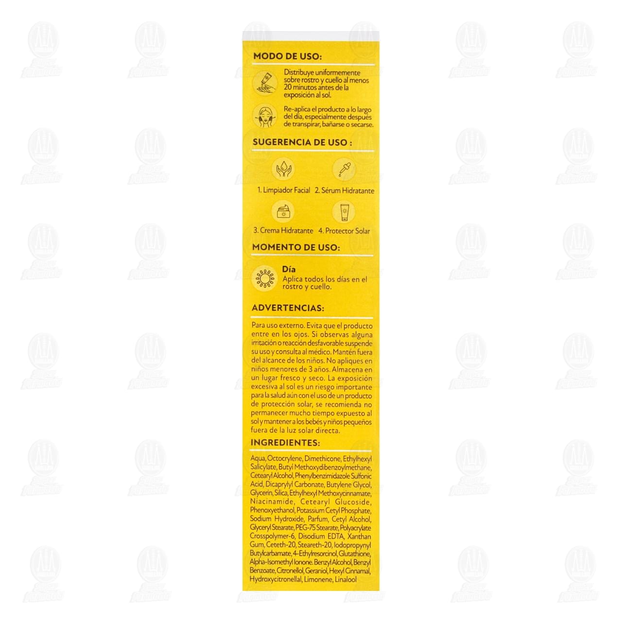 Protector Solar Facial Pond's Niasorcinol Bright FPS 50, 40 gr. image number 2