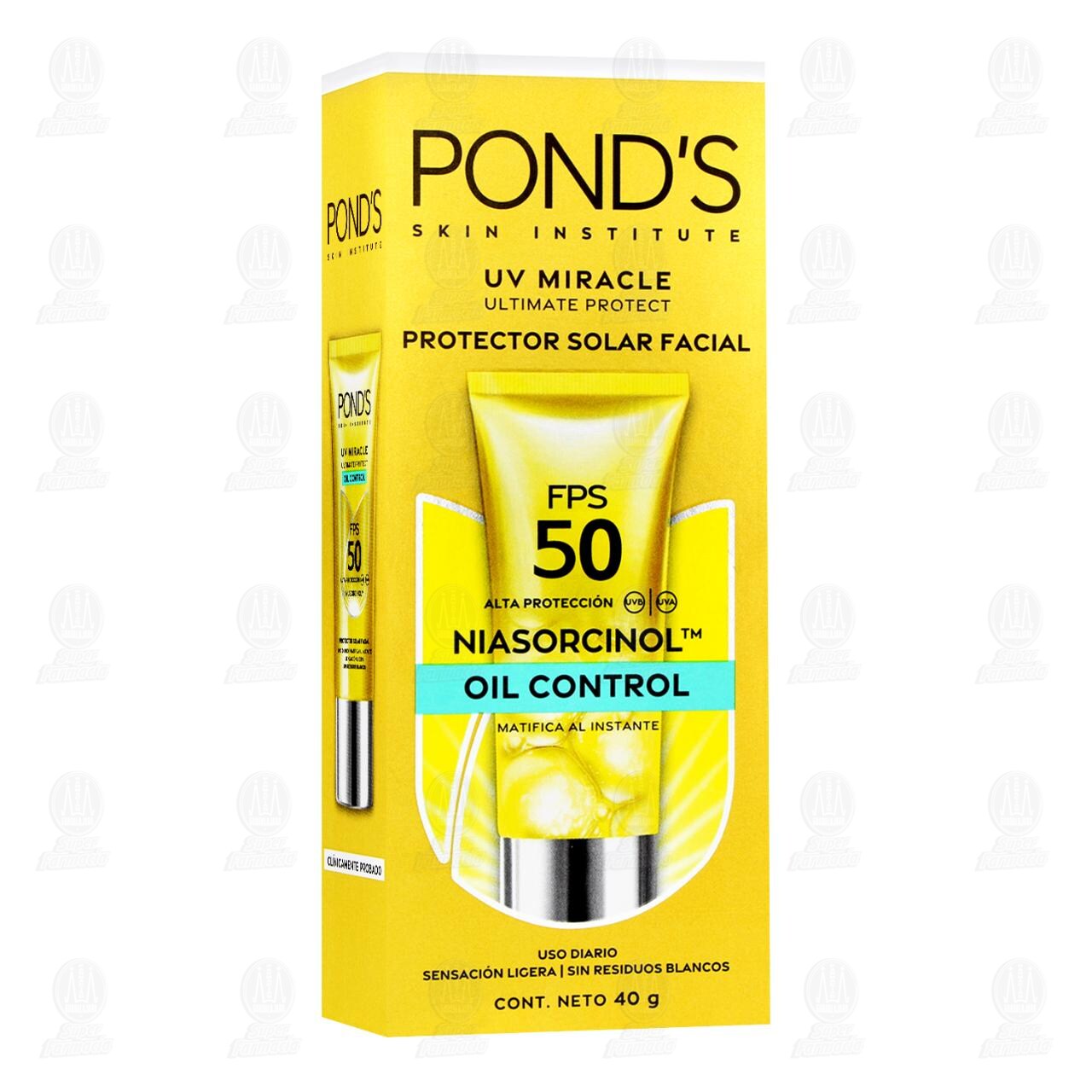 Protector Solar Facial Pond's Niasorcinol Oil Control FPS 50, 40 gr. image number 0