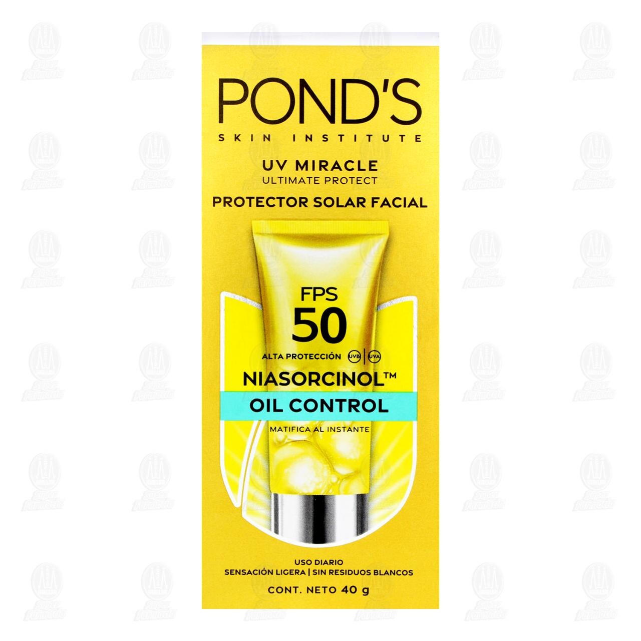Protector Solar Facial Pond's Niasorcinol Oil Control FPS 50, 40 gr. image number 1