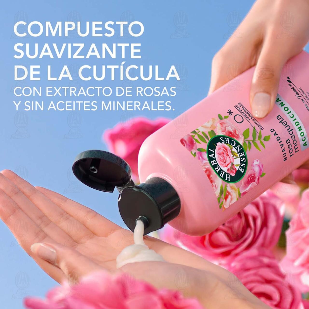 Acondicionador Herbal Essences Suavidad Rosa Mosqueta, 240 ml. image number 2