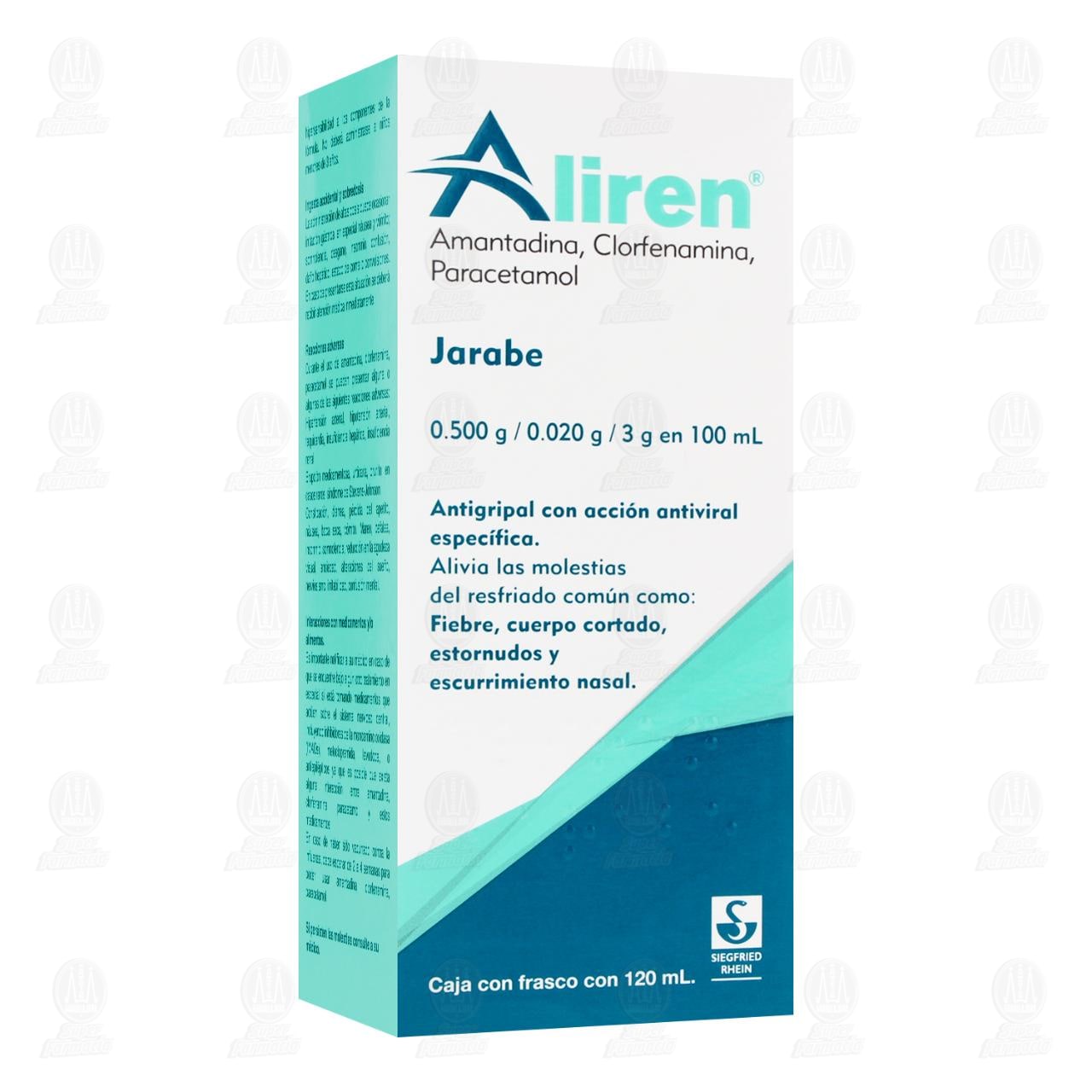 Aliren Jarabe 0.500gr/0.020gr/3gr, 120 ml.
