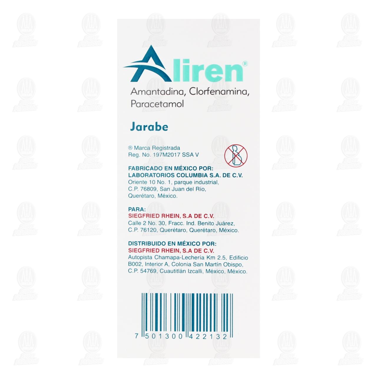Aliren Jarabe 0.500gr/0.020gr/3gr, 120 ml. image number 2