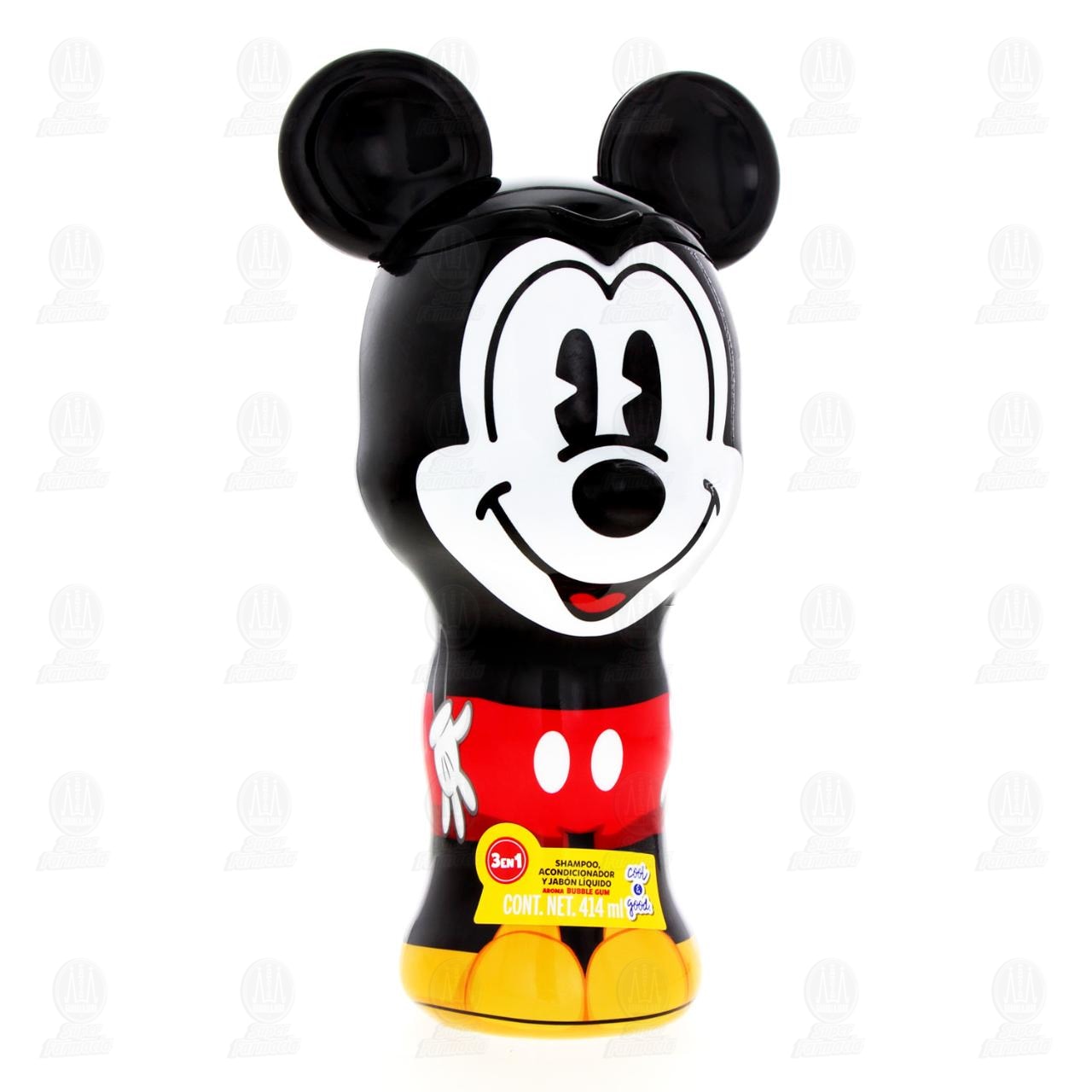Imagen para Shampoo, Acondicionador y Jabón Líquido Cool & Good Disney Mickey Mouse Aroma a Chicle, 414 ml.