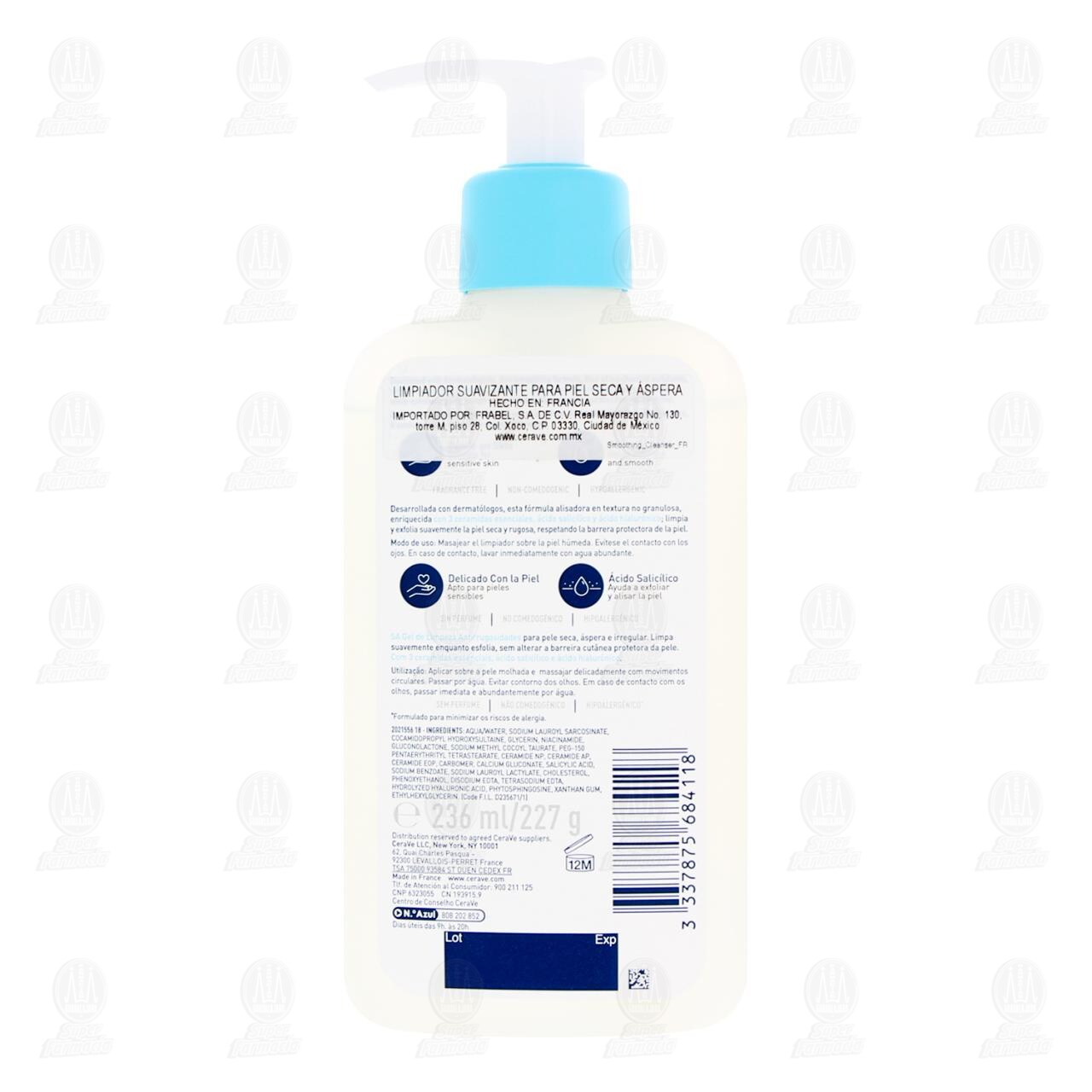 CeraVe Limpiador Suavizante Anti-Rugosidades, 236 ml. image number 2