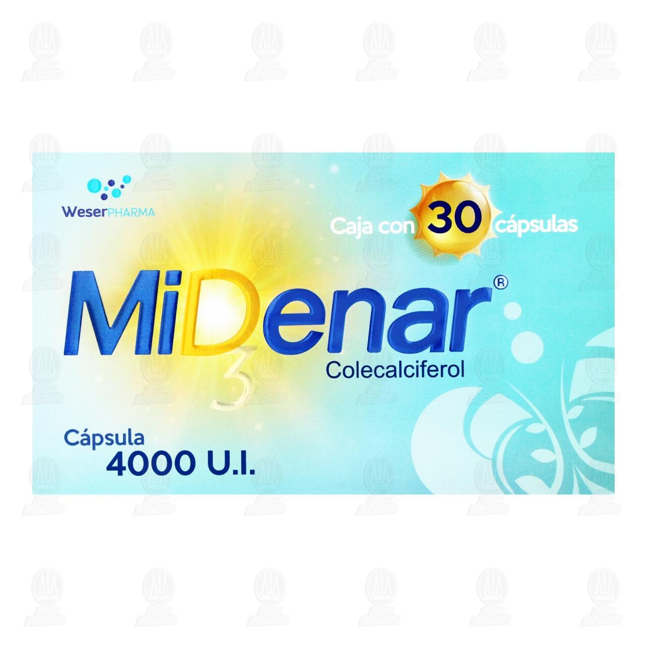 Midenar 4000 UI, 30 C&aacute;psulas. image number 1