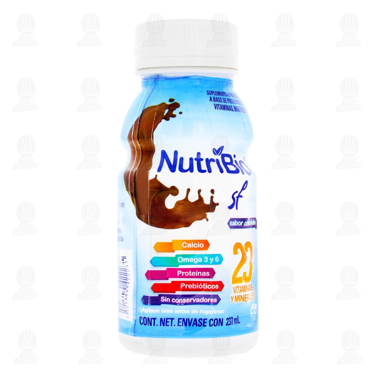 Nutribio Sf Sabor Chocolate, 237 ml. image number 0
