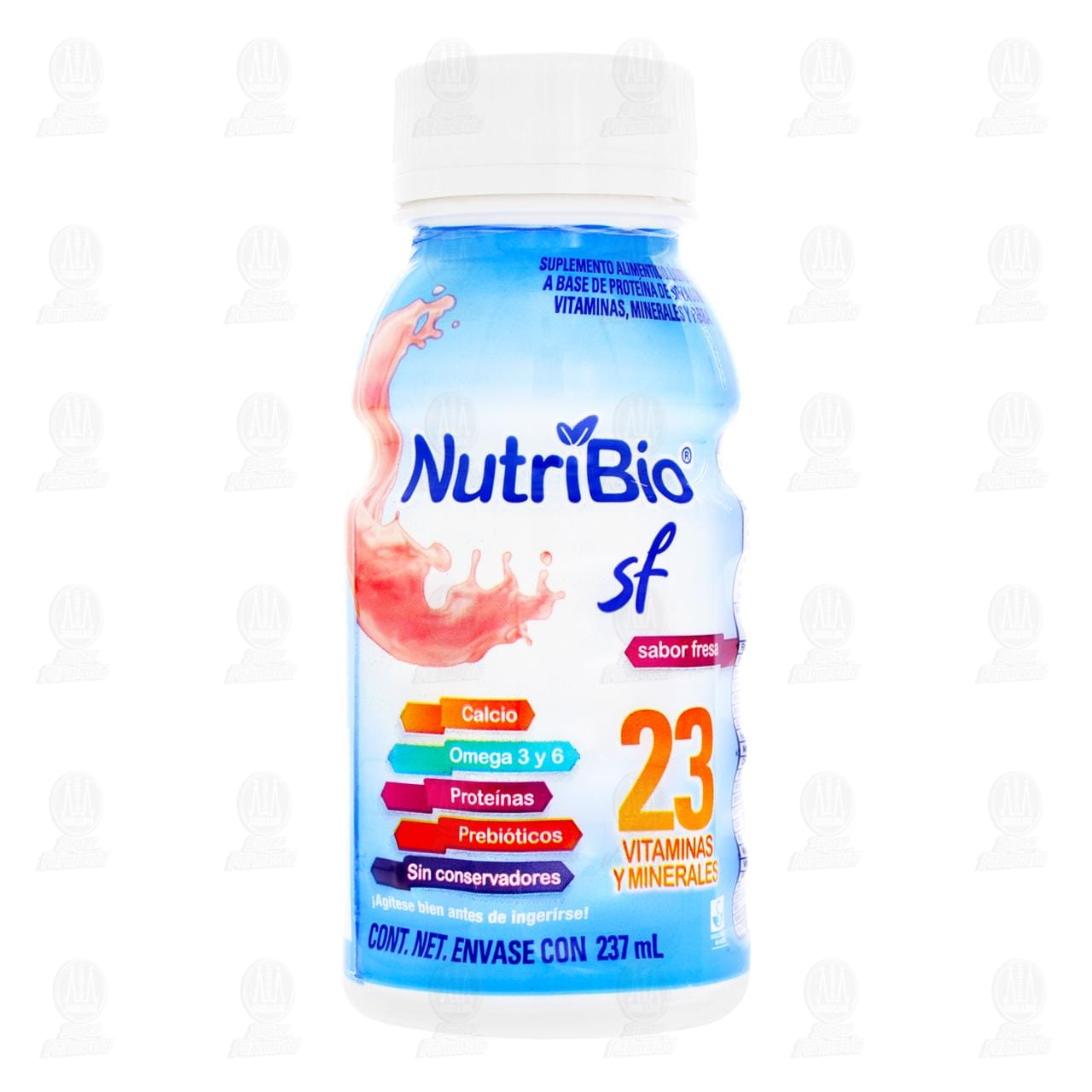 Nutribio Sf Sabor Fresa, 237 ml. image number 1