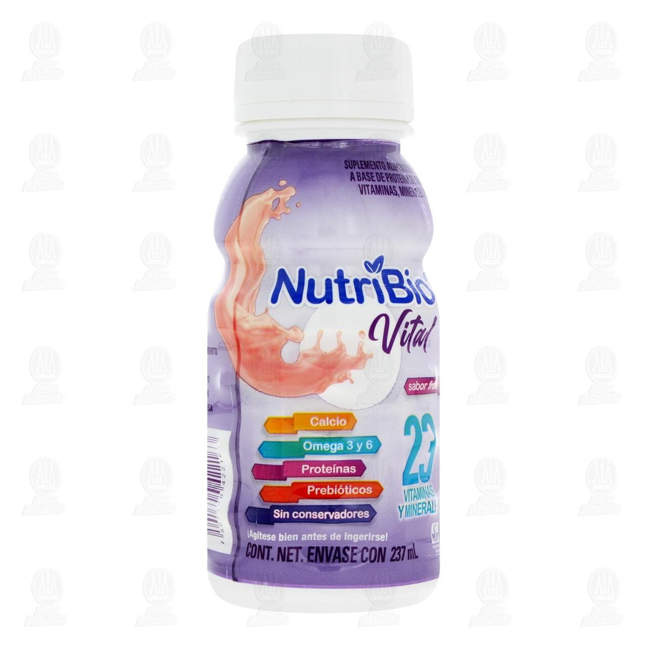 Nutribio Vital Sabor Fresa, 237 ml. image number 0