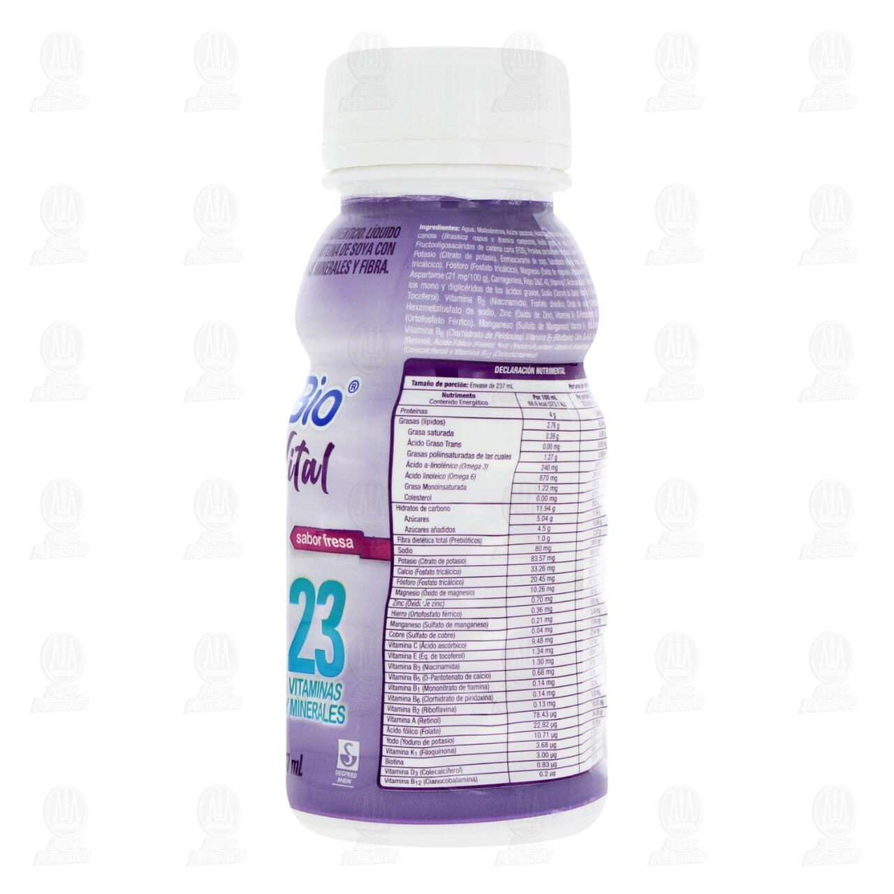 Nutribio Vital Sabor Fresa, 237 ml. image number 3