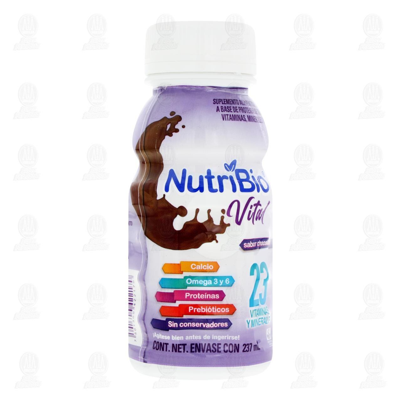 Nutribio Vital Sabor Chocolate, 237 ml. image number 0