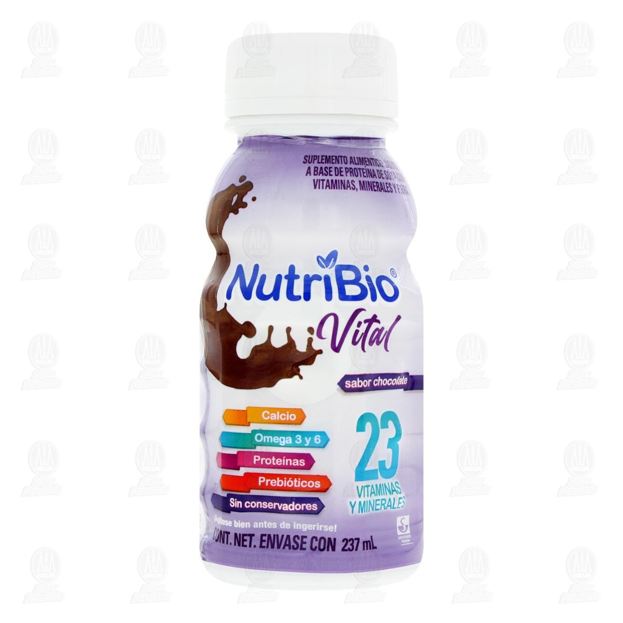 Nutribio Vital Sabor Chocolate, 237 ml. image number 1