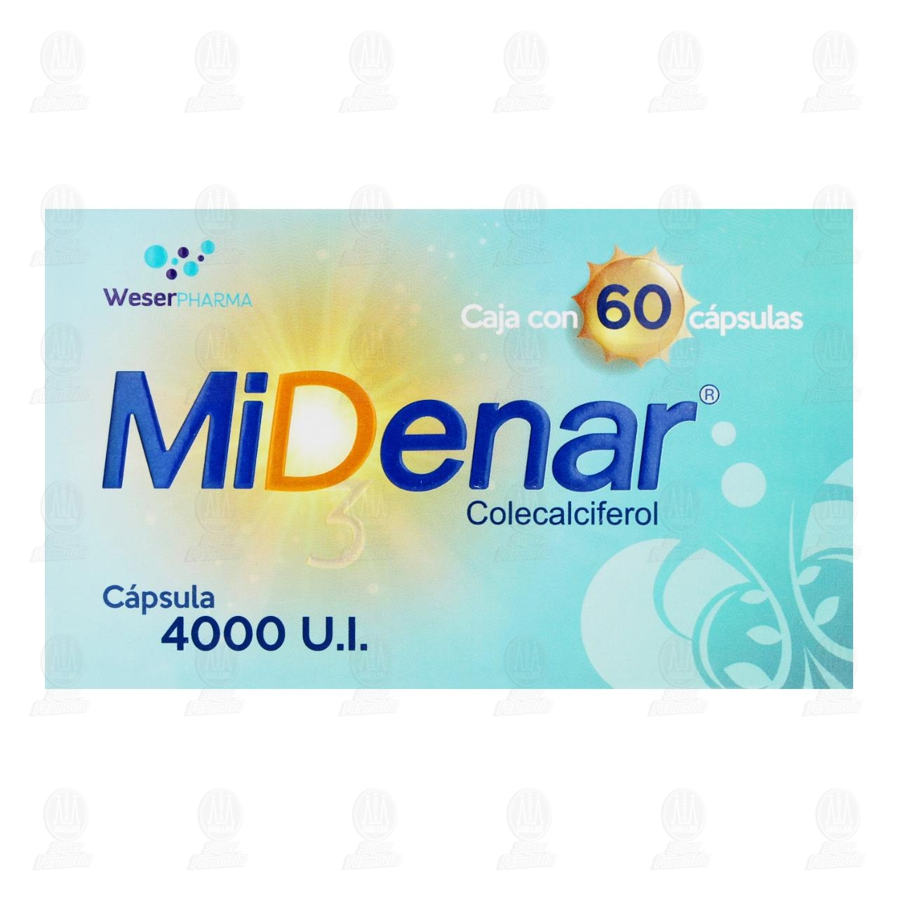 Midenar 4000 UI, 60 C&aacute;psulas. image number 1