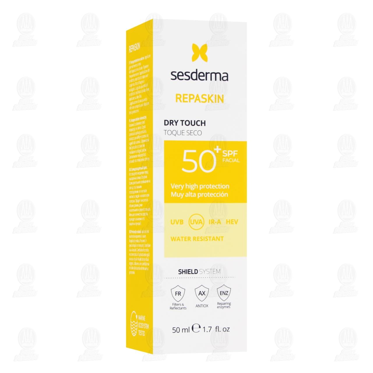 Imagen para Fotoprotector Solar Facial Sesderma Repaskin Dry Touch SPF 50+, 50 ml.