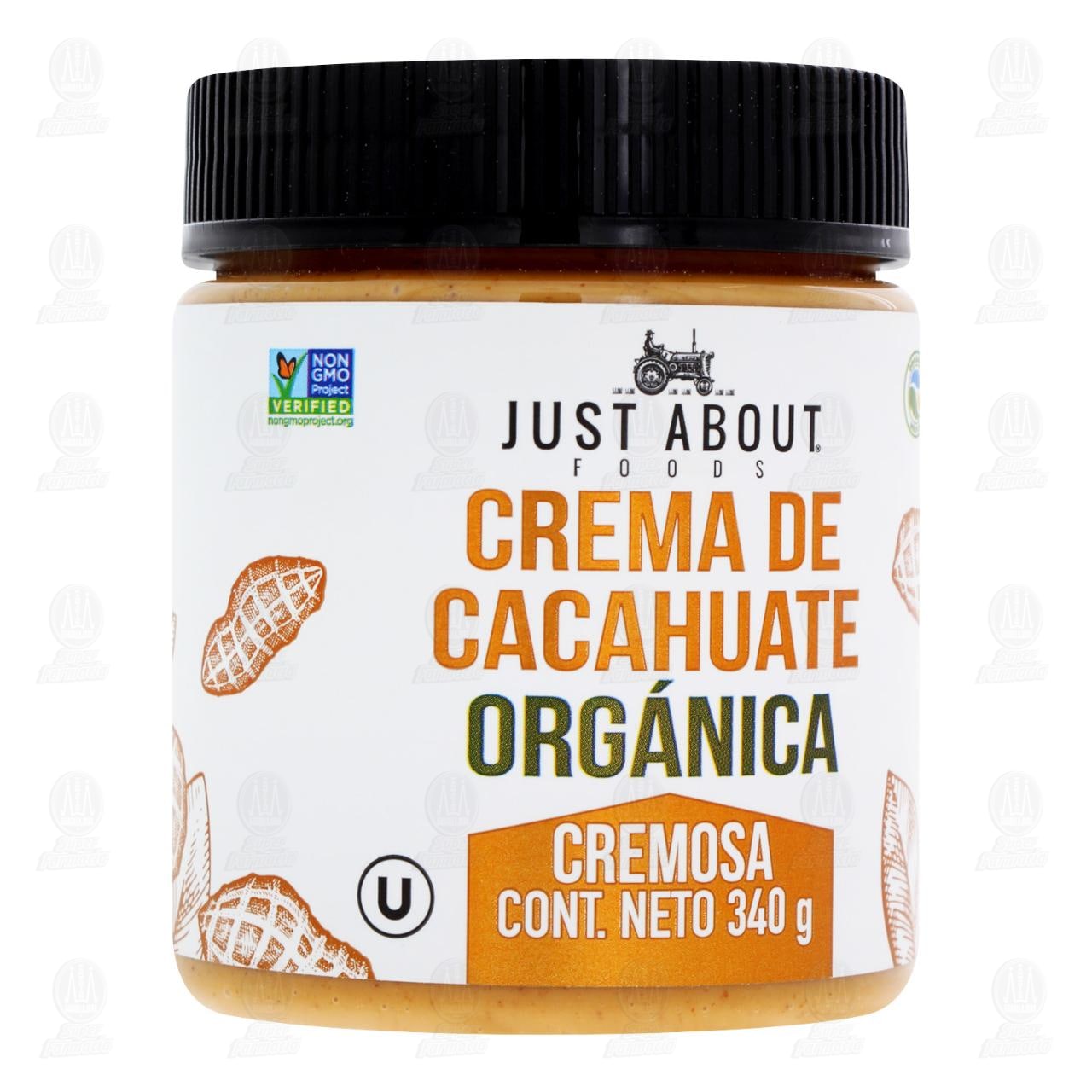 Imagen para Crema de Cacahuate Orgánica Just About Cremosa, 340 gr.