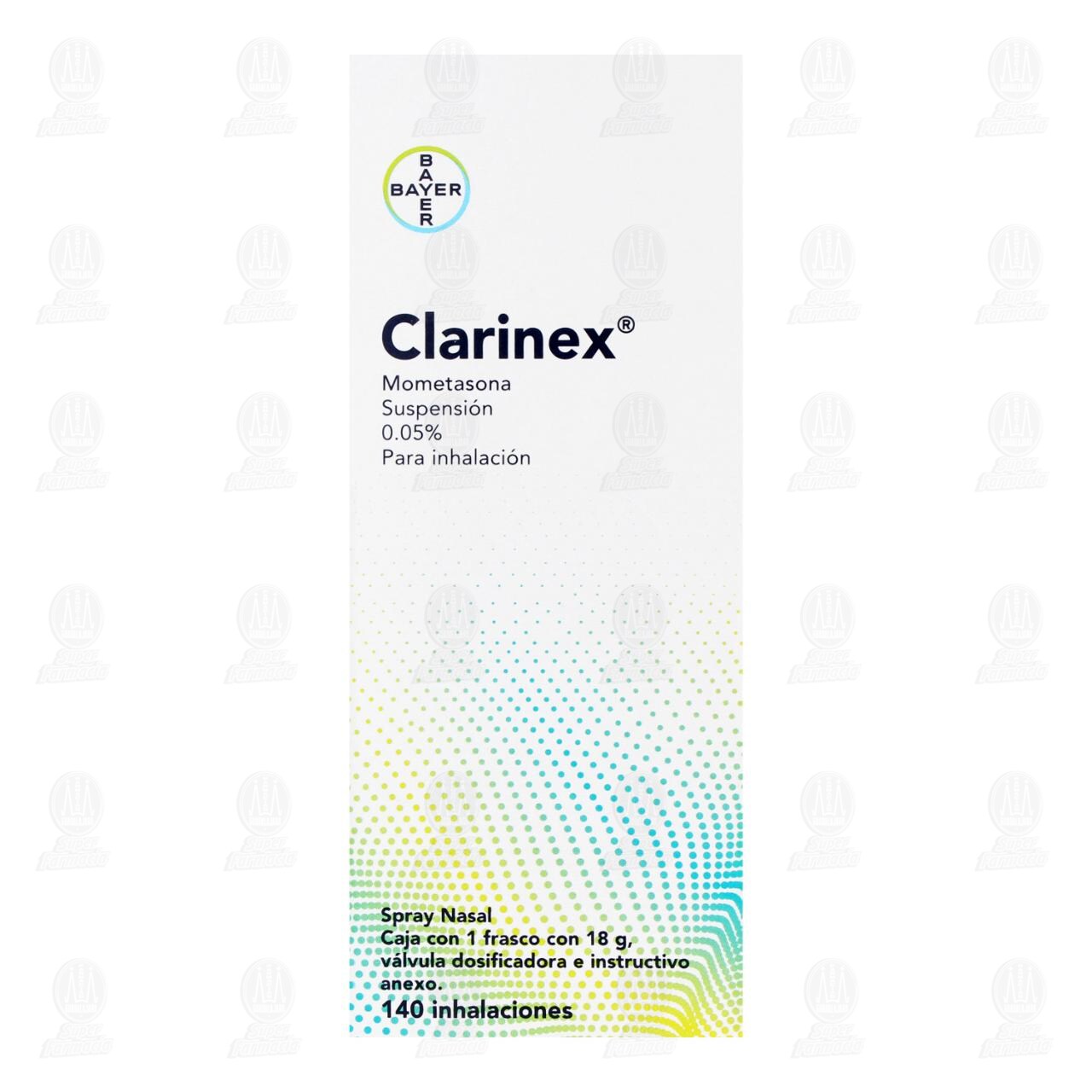 Clarinex 0.05% Suspensi&oacute;n para Inhalaci&oacute;n, 18 gr 140 Inhalaciones. image number 1