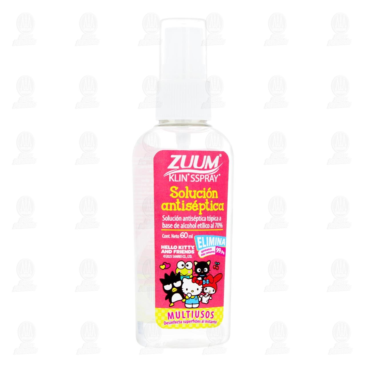 Soluci&oacute;n Antis&eacute;ptica Zuum Klin Sspray Multiusos Edici&oacute;n Hello Kitty And Friends, 60 ml. image number 0