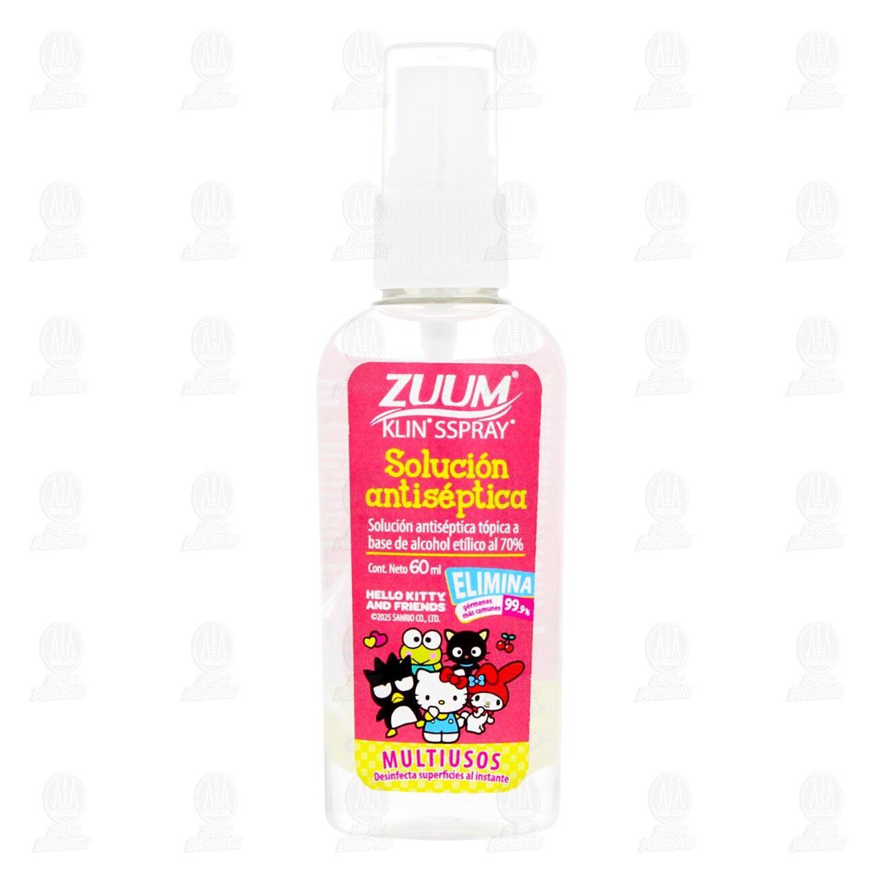 Soluci&oacute;n Antis&eacute;ptica Zuum Klin Sspray Multiusos Edici&oacute;n Hello Kitty And Friends, 60 ml. image number 1
