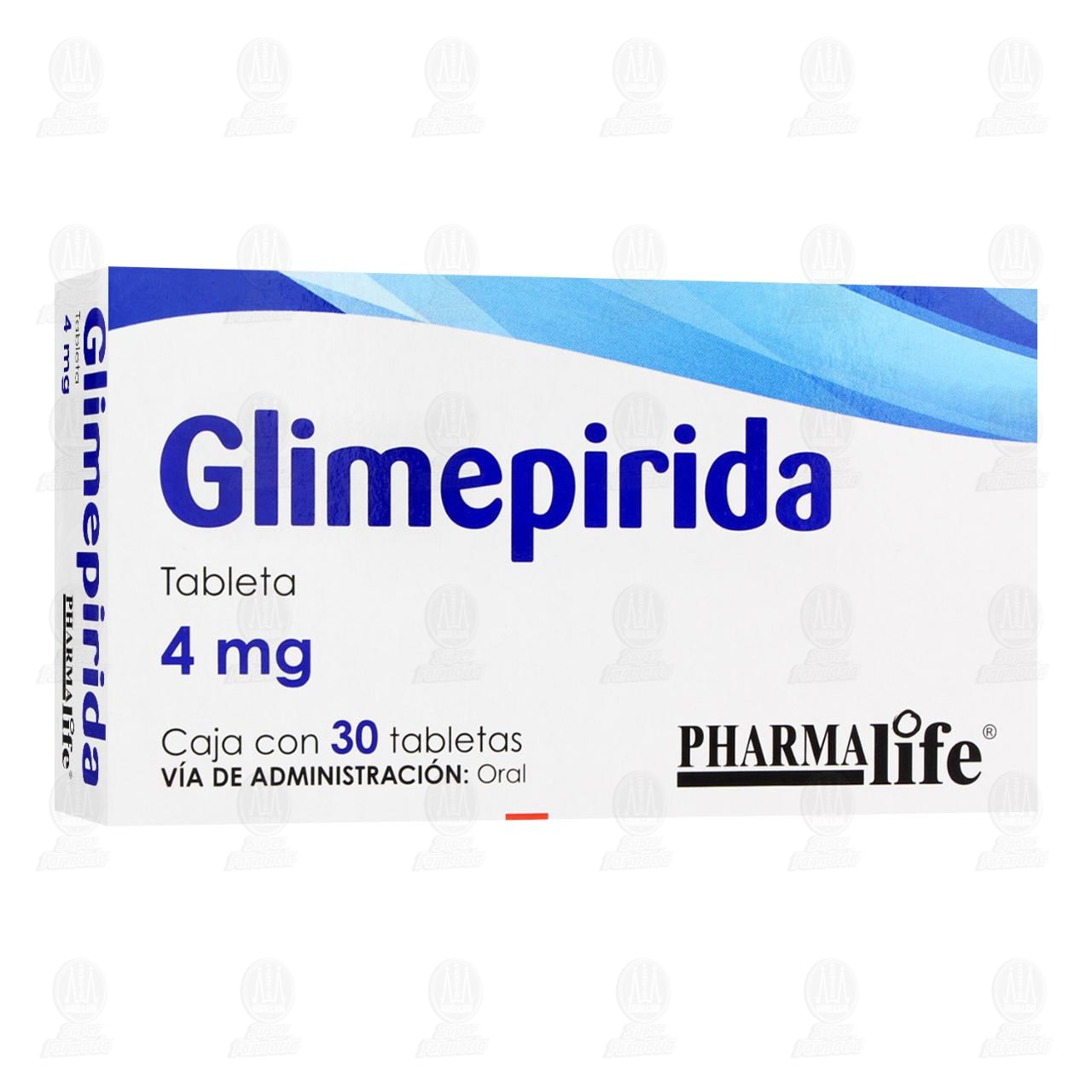 Glimepirida 4 mg, 30 Tabletas Pharmalife. image number 0