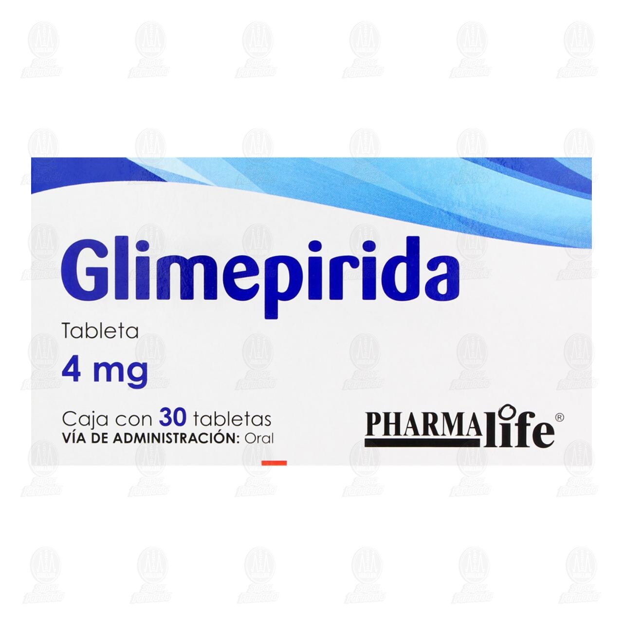 Glimepirida 4 mg, 30 Tabletas Pharmalife. image number 1