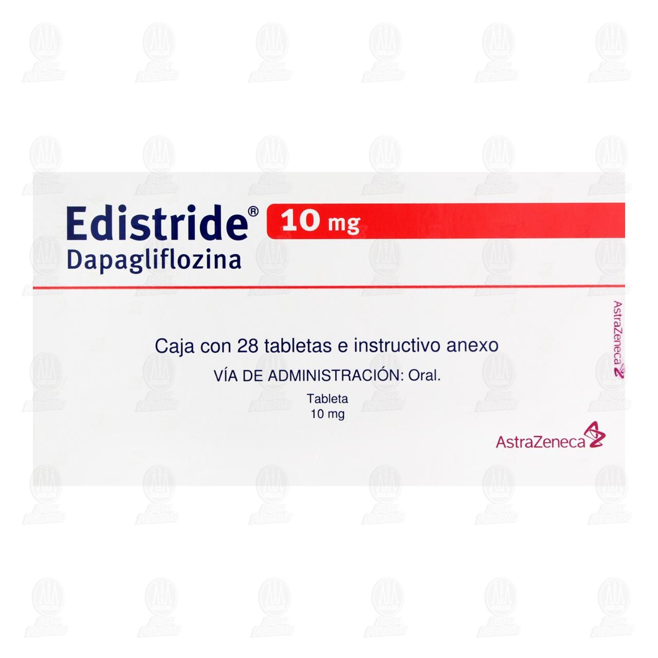 Edistride 10 mg, 28 Tabletas. image number 1