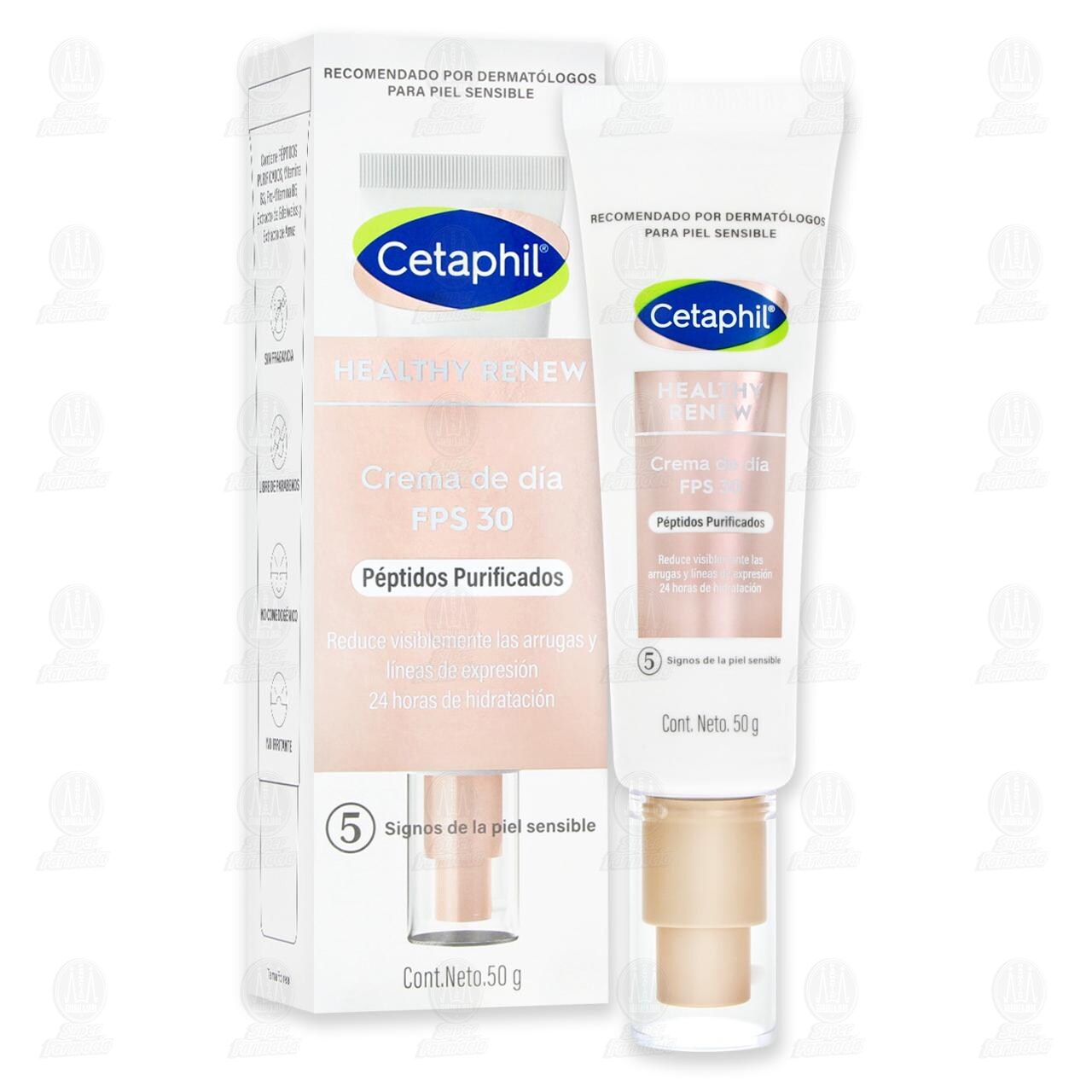 Cetaphil Healthy Renew Crema de D&iacute;a P&eacute;ptidos Purificados FPS 30, 50 gr. image number 3