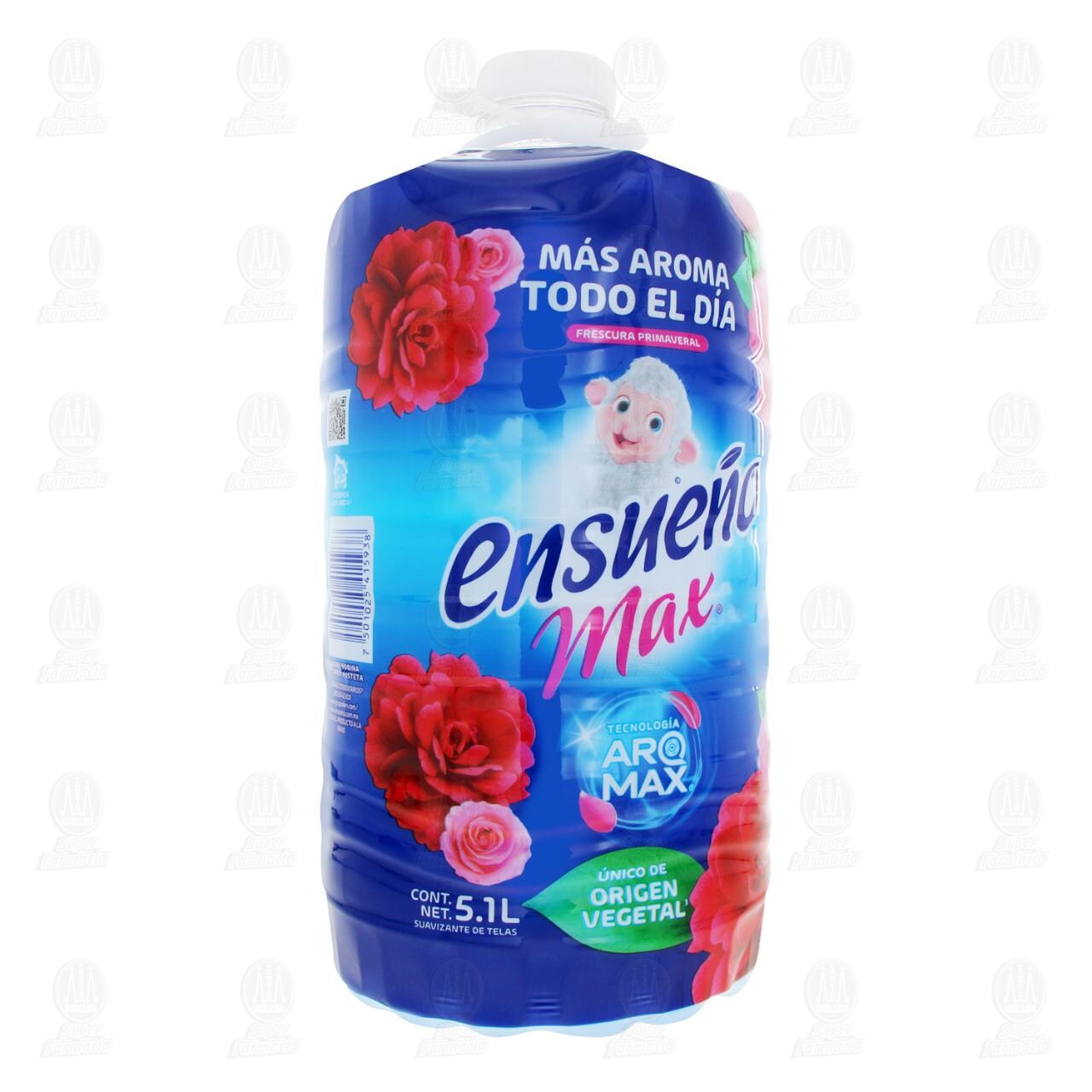Suavizante de Telas Ensue&ntilde;o Max Frescura Primaveral, 5.1 l.